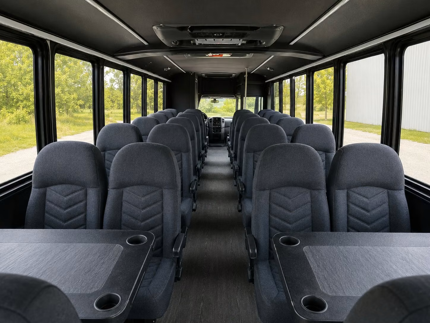 18 passenger minibus interior