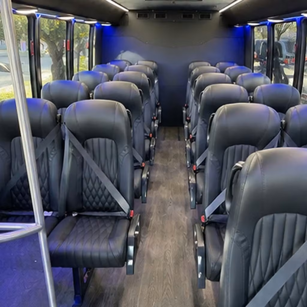 25 passenger minibus interior