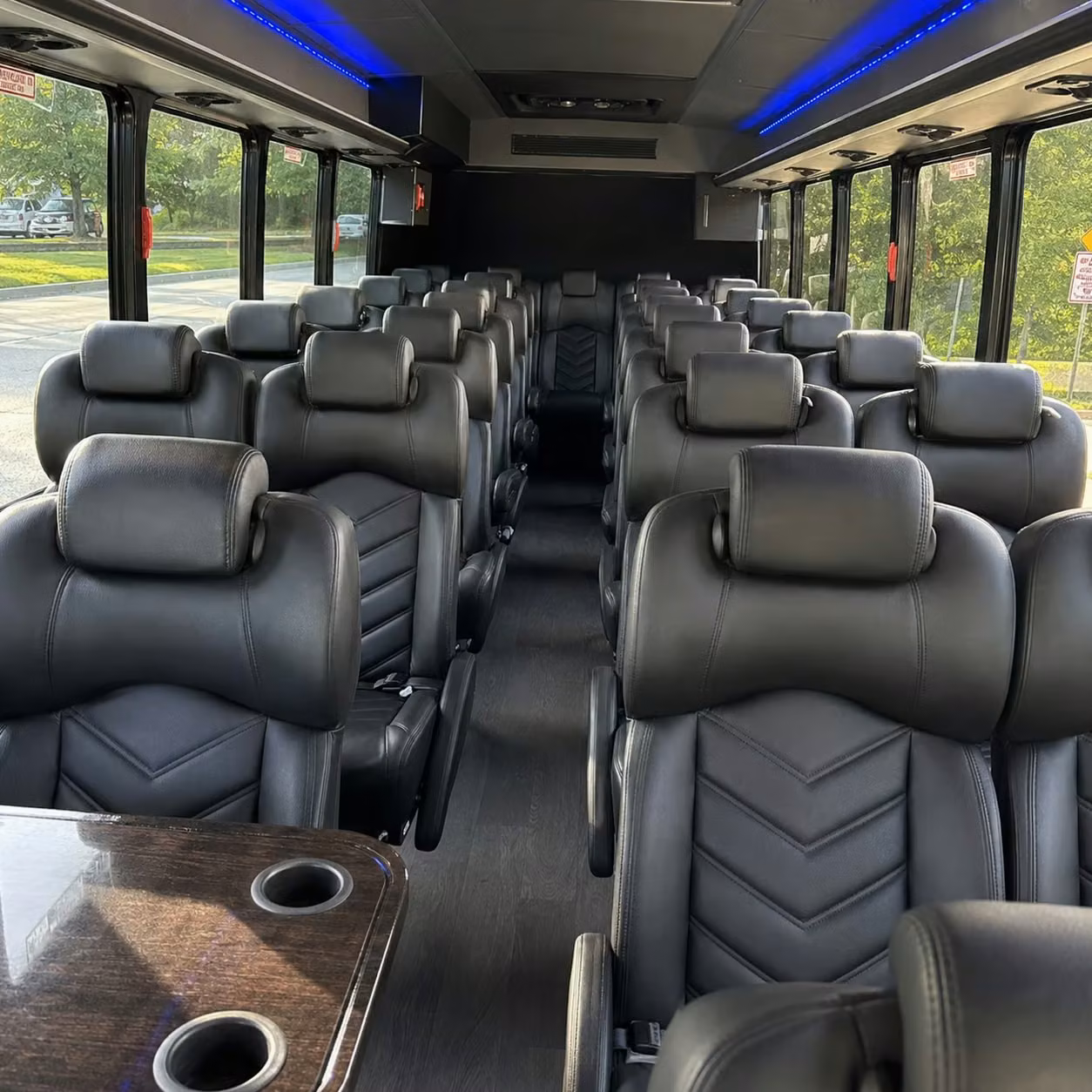 30 passenger minibus inside