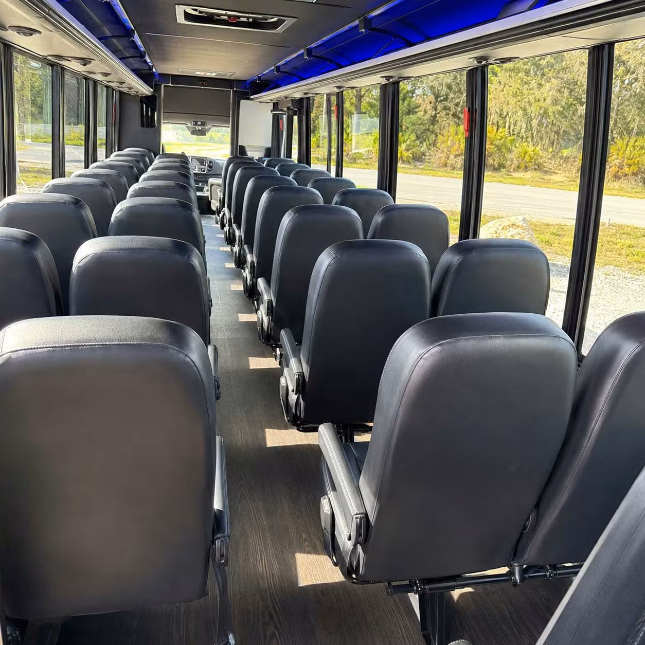 30 passenger minibus interior