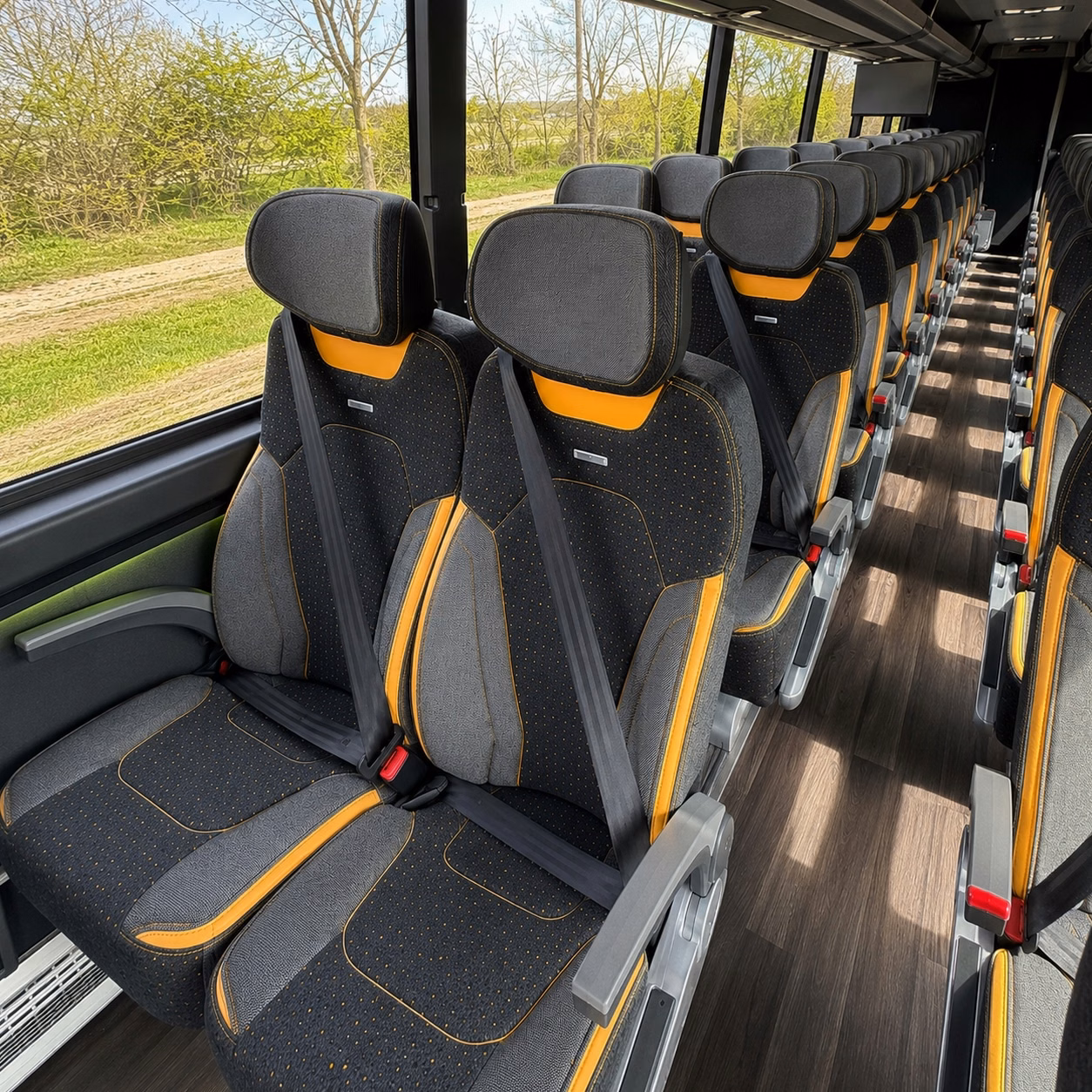 compare nashua charter bus options for construction crews and worksite shuttles