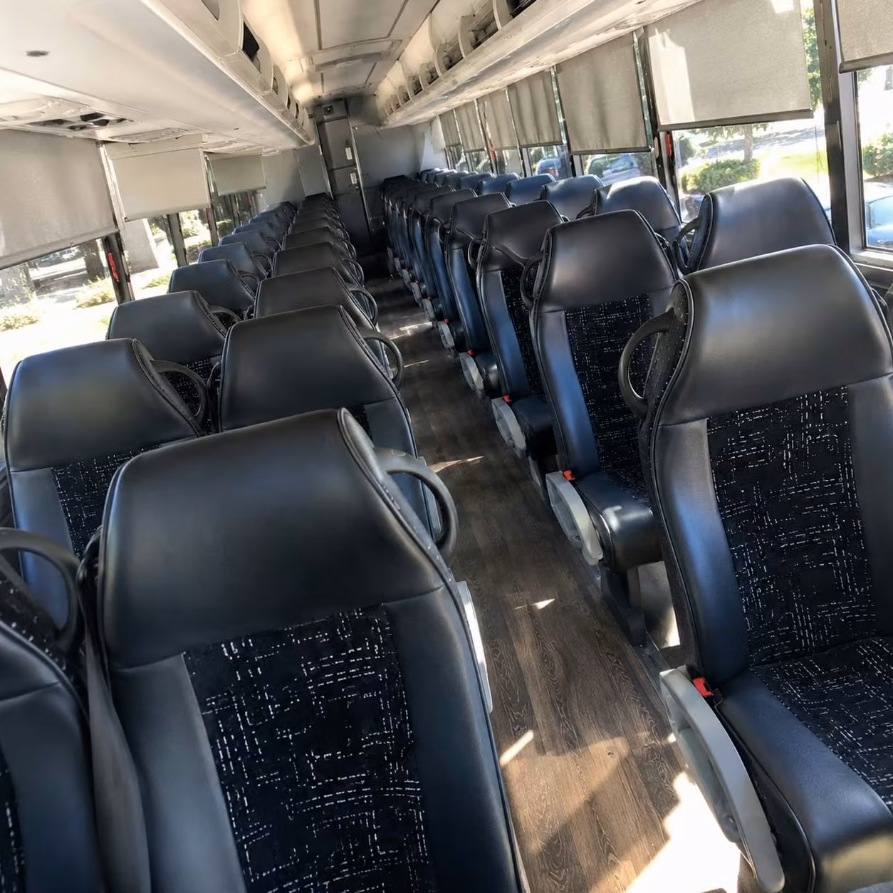 nashua charter bus rental interior
